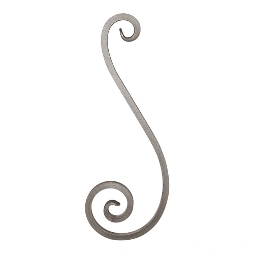 Steel Sign Scroll Forged Steel S Scroll, 7-7/8