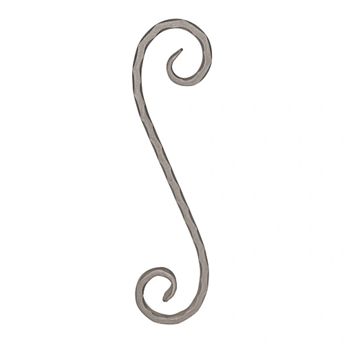 Steel Sign Scroll Forged Steel S Scroll. 4-1/8