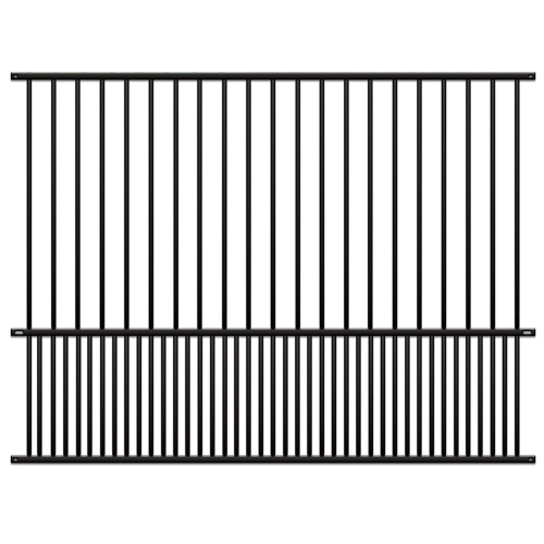 Flat Top Pet Barrier Rackable Fence Panel, 6'x8' | King Metals